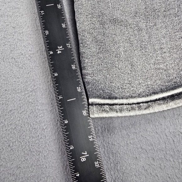 Encrypted Jeans Mens 38x31 Gray Slim Tapered Distressed Stretch Denim Pants - Picture 9 of 13